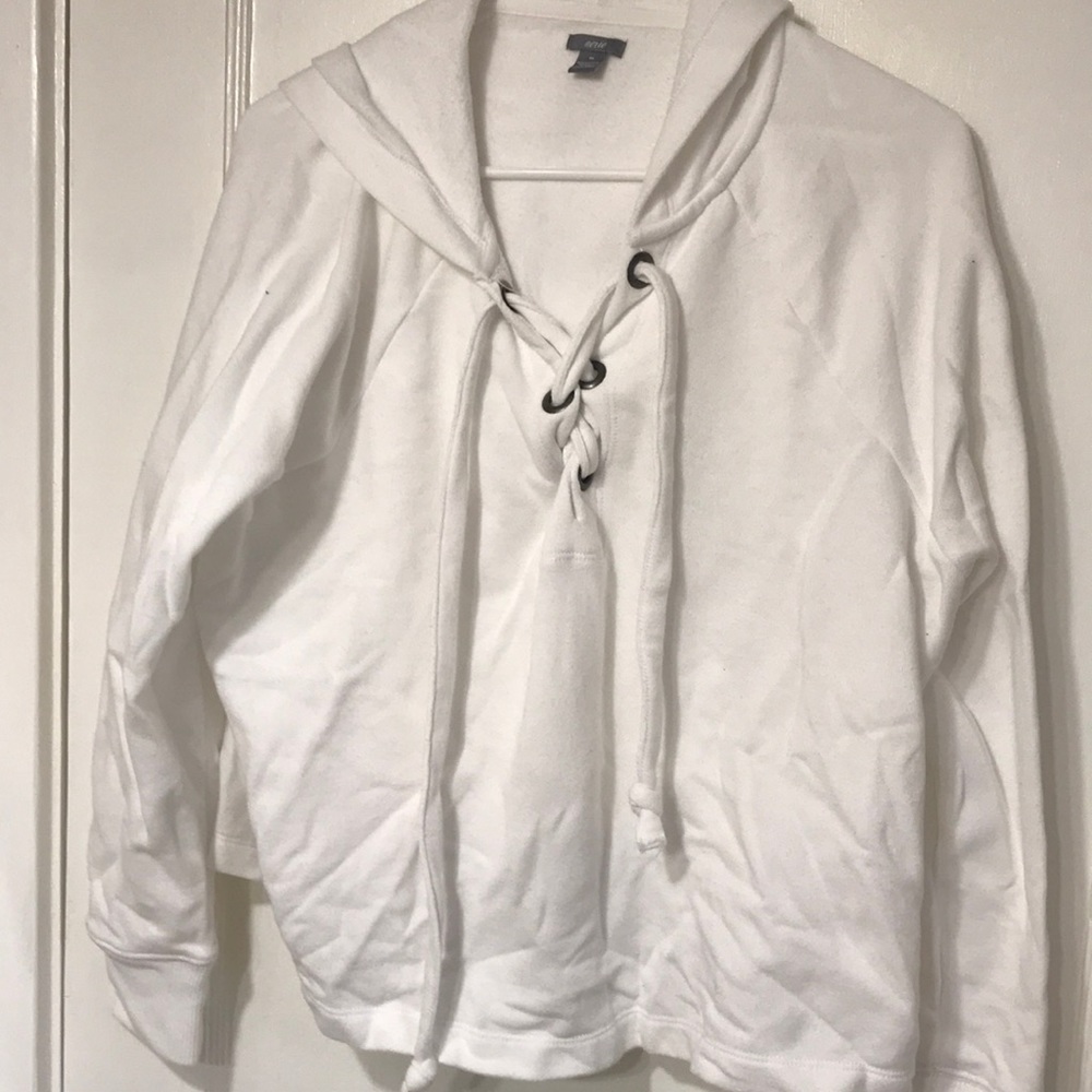 White hoodie by aerie